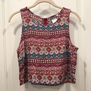 Printed Cropped Tank